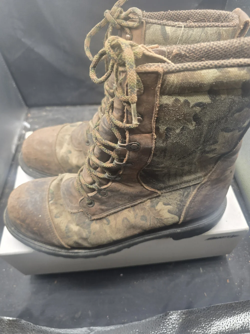 Men's Tactical‎ Camo Brown Lace-Up Boots